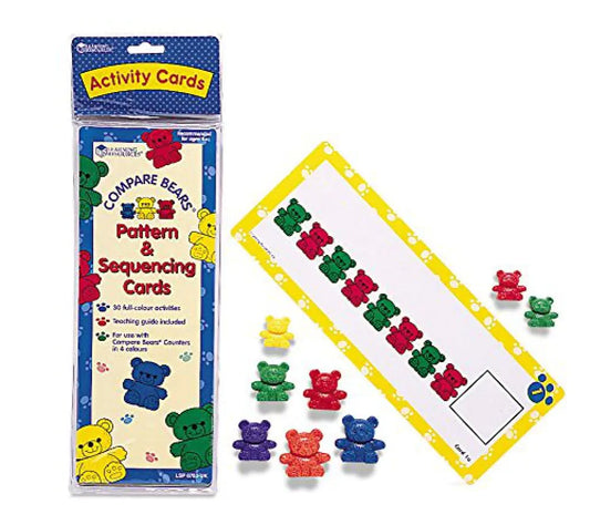 Learning Resources Three Bear Family Pattern Cards Homeschool Early Math Skill Learning Bears Not Included Ages 3+
